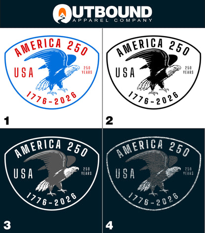 America 250 USA 1776-2026 Badge Design product