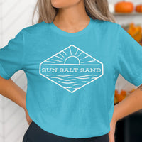 Sun Salt Sand Blue Graphic Tee Shirt product type