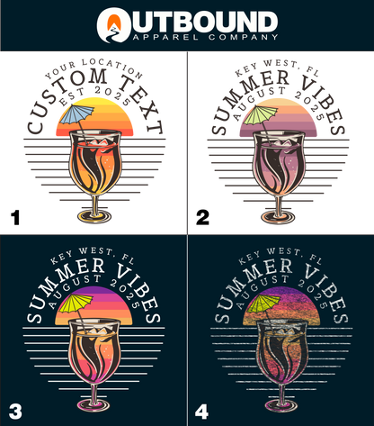 Summer Vibes August 2025 Custom Text Product Type
