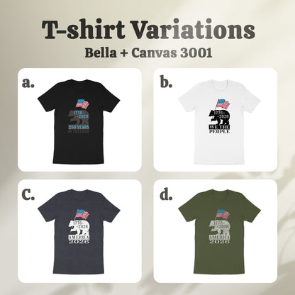 American Flag and Patriotic Design T-shirt product type