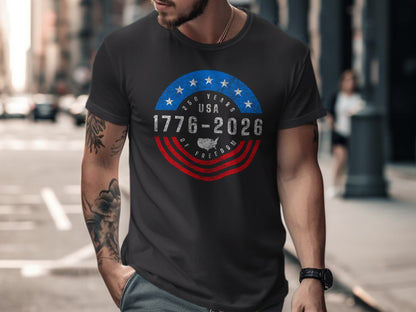250 Years USA 1776-2026 Freedom Graphic T-Shirt product type