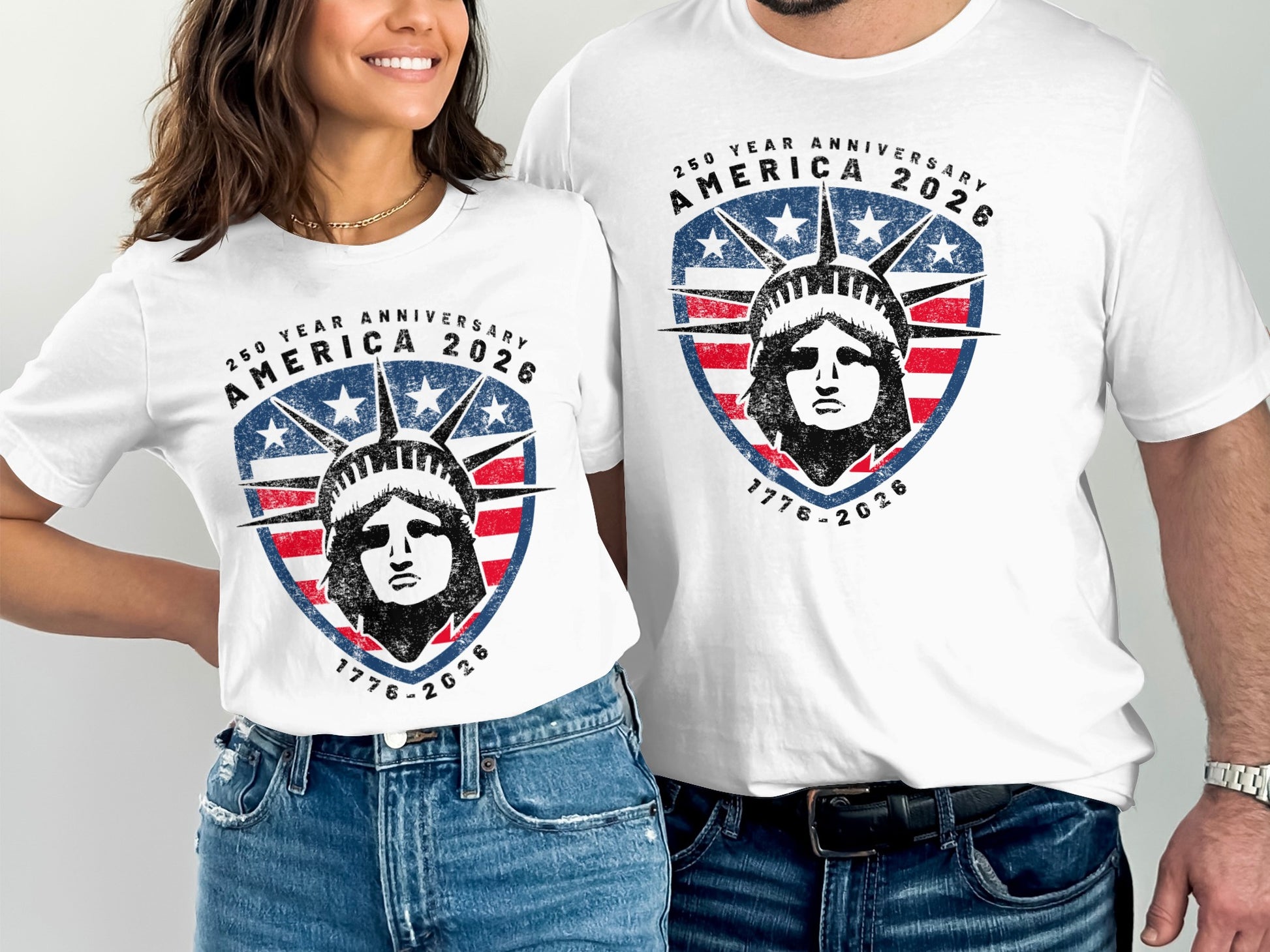 America 250th Year Anniversary Graphic T-shirt
