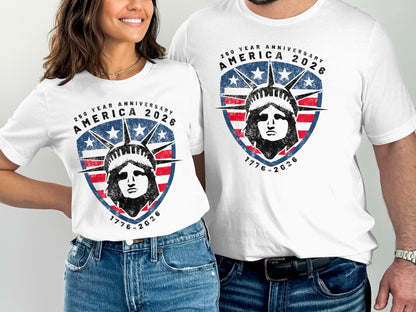 America 250th Year Anniversary Graphic T-shirt