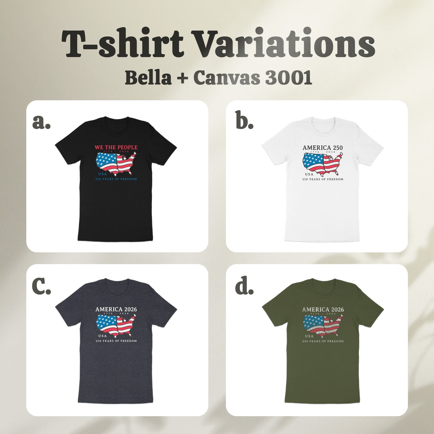 We the People American Flag T-shirt product type