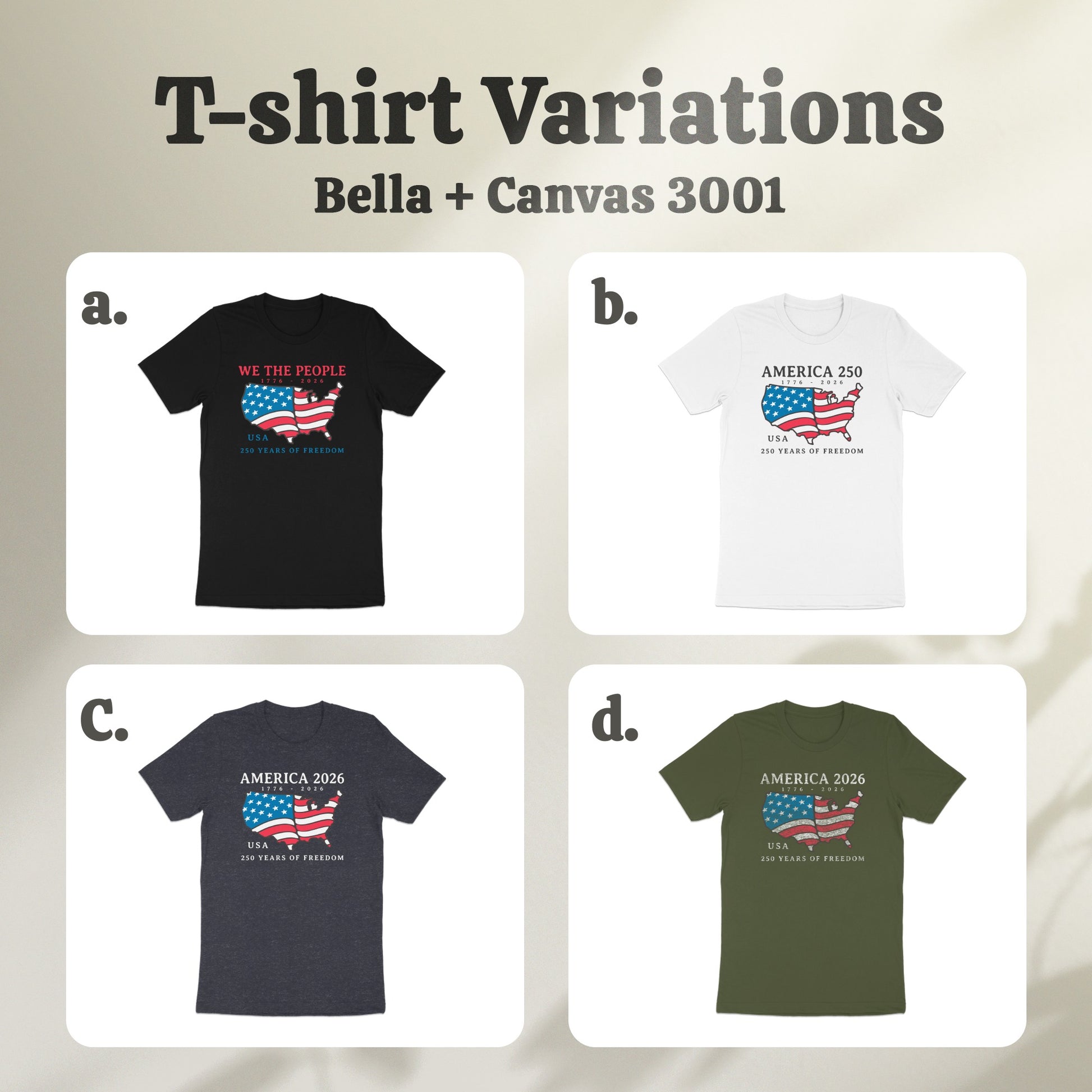 We the People American Flag T-shirt product type