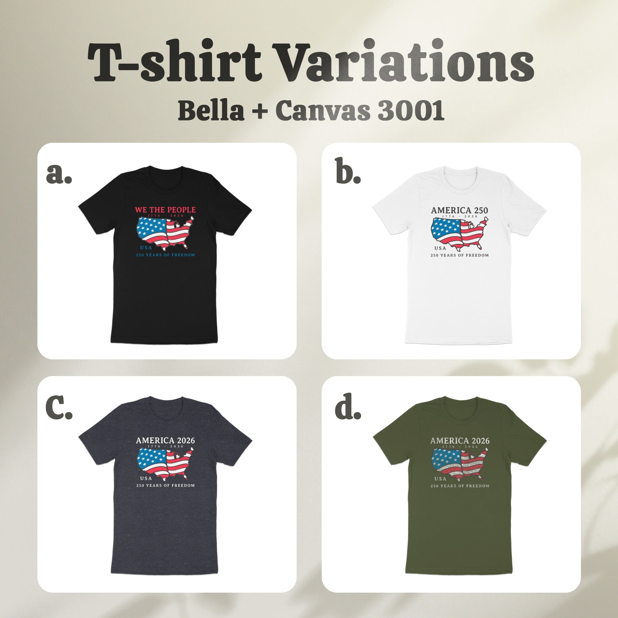 We the People American Flag T-shirt product type